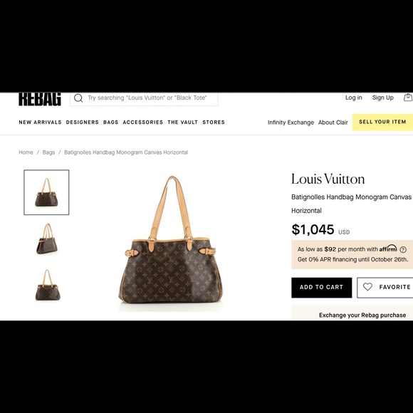 SOLD  Louis Vuitton Batignolles handbag - Picture 2 of 7